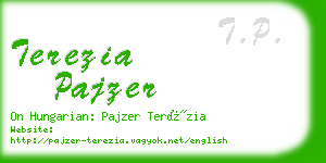 terezia pajzer business card